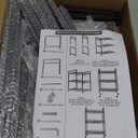 Adjustable 4-Tier Garage Shelving, Heavy Duty Steel Storage Rack, High Load Capacity, Ideal for Garage, Warehouse, or Home Organization (4-Tier 63" H x 40" W x 20" D)