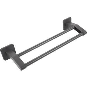 Easy Install Wall Mount Towel Rack Double Pole Freestanding Bath Towel Holder Modern Design,  32×6 Inch, 2 Pack
