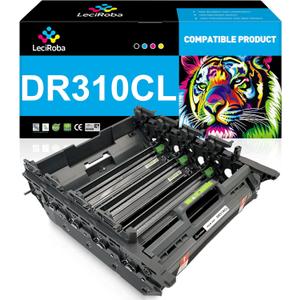 LeciRoba DR310CL Compatible Imaging Drum Unit for Brother DR-310CL Drum Unit for Brother HL-4150CDN HL-4570CDW HL-4570CDWT MFC-9460CDN MFC-9560CDW MFC-9970CDW Printer (Not Toner, B/C/M/Y)