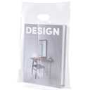 100 Clear Plastic Bags With Handles 9"x12" Perfect for Merchandise And Retail 1.5Mil Thick Clear Gift Bags With Handles