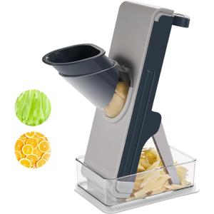 All safe mandoline slicer and chopper for kitchen, FEICO multifunctional vegetable cutter