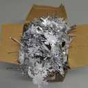 50 FT Christmas Decorations Tinsel Garland, Christmas Snowflake Garland Xmas Shiny Twist Metallic Garlands Decorations for Xmas Tree Home Indoor Outdoor Holiday Xmas Party Decor