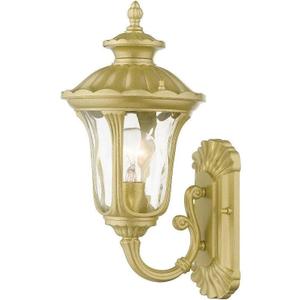 Livex Lighting, 7850-33, Oxford, Outdoor Small Wall Lantern, Soft Gold