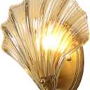 LED Wall Sconces, Modern Wall Sconce, Glass Lampshade Metal Wall Lighting Fixture, Flush Mount Wall Lamp,Simple and Beautiful