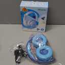 iClever BTH22 Kids Bluetooth Headphones, 60H Play Time, USB C Fast Charging, Bluetooth 5.4, AUX Cord,Safe Volume 74/85 dBA,Toddler Headphones for iPad/Tablet/Travel/School, Blue