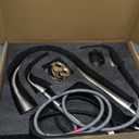 TIORIY 3 Hole Kitchen Faucet with Pull Down Sprayer, Brushed Nickel, Double Handle High Arc Faucet for Kitchen Sink with 3 Mode Spray, Stainless Steel, T3005BN