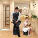 Camping Stool Portable Collapsible Stool Retractable Stool Folding Chair Outdoor Telescopic Stool Capacity 400lb Lightweight for Fishing Hiking Trips BBQ Stool Black