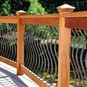 HZIU 26 Pack Deck Balusters 29.5 Inches Metal Deck Spindles with Screws Black Balusters Iron Deck Spindles Wave Arc Baluster for Outdoor Stair Deck Porch