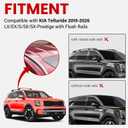 300lbs Roof Rack Cross Bars Compatible with Kia Telluride 2019-2026 S EX SX SX-P (Except X-Line and X-Pro), Aluminum Lockable Flush Roof Rails Crossbars for Rooftop Cargo Carrier Luggage Canoe