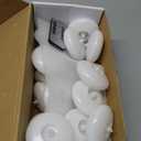 Homemory 24 Pack 3 Flameless Led Floating Candles, 200 Hour White Battery Operate Waterproof Tealights for Cylinder Vases, Centerpieces at Wedding Decor, Party, Pool