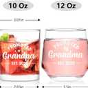Futtumy Grandma Grandpa Gifts, Promoted To Grandparents Est 2025 Whiskey Glass, Gifts for Grandma Grandpa Grandparents, New Grandparent Gift for Christmas, Pregnancy Announcement for Grandparent