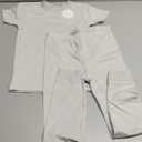 Burt's Bees Baby Unisex Baby Honeysoft 2 Pc Pajamas,Jersey Slub Short Sleeve Tee and Pant Set,Organic Cotton & Lyocell Blend, 5T