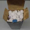 20 Pack White Taper Candles, 10 Hours Burn Time, Unscented, Smokeless and Dripless, 0.8 x 12 Inch Dinner Candle Set for Household, Wedding, Party and Home Dcor Candlesticks