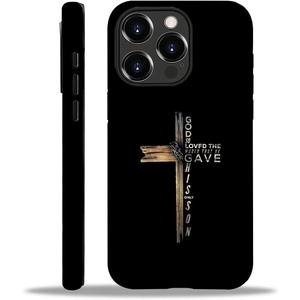 SmaMZ for iPhone 16 Pro Case, T2 Cross God Shockproof Rugged Cover Dual Layer Soft TPU Hard PC Bumper Case Design for iPhone 16 Pro