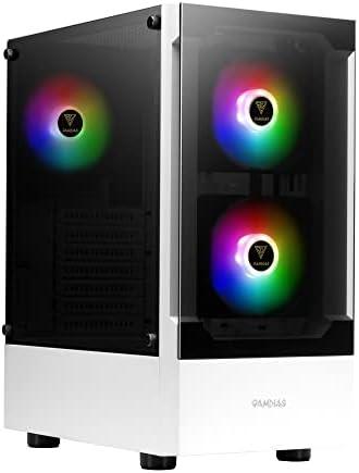 Gamdias TALOS E3 White Mid Tower Gaming case with 3 Built-in 120mm ARGB Fans, Tempered Glass Panel, Sync with 5V ARGB Motherboard