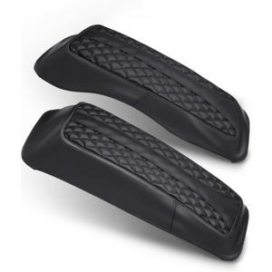 MoKitDora Touring Saddlebag Lid Bra Covers Compatible with 1993-2013 Harley Road King Road Glide Electra Glide Street Glide, Small Lattice Black