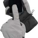 Heat Logic Thermal Winter Gloves, Touchscreen Compatible with Fleece Lining For Cold Weather, Water-Resistant Hiking Gloves (Gray, M)