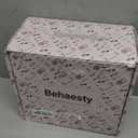 Travel Makeup Bag with LED Mirror Double Layer, Detachable Vanity Mirror with Lights, Tri-light Dimmable, Makeup Case with Adjustable Dividers and Brush Holder Cosmetic Organizer Storage Box (Black)