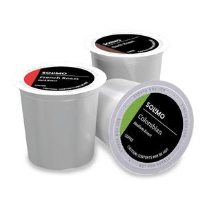 Amazon Brand - Solimo Coffee Pods, Assorted pack (French, Dark, Colombian), Compatible with Keurig 2.0 K-Cup Brewers, 100 Count (EXP 10/06/27)
