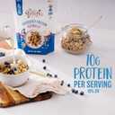 Oatsome Blueberry Protein Granola, 10g Protein, Gluten Free, Made with Whole Grain Organic Oats, Real Blueberries, & Hemp Seeds, for Protein Snacks Cereals Breakfast Yogurt, 10 Oz Bag (EXP 03/05/26)