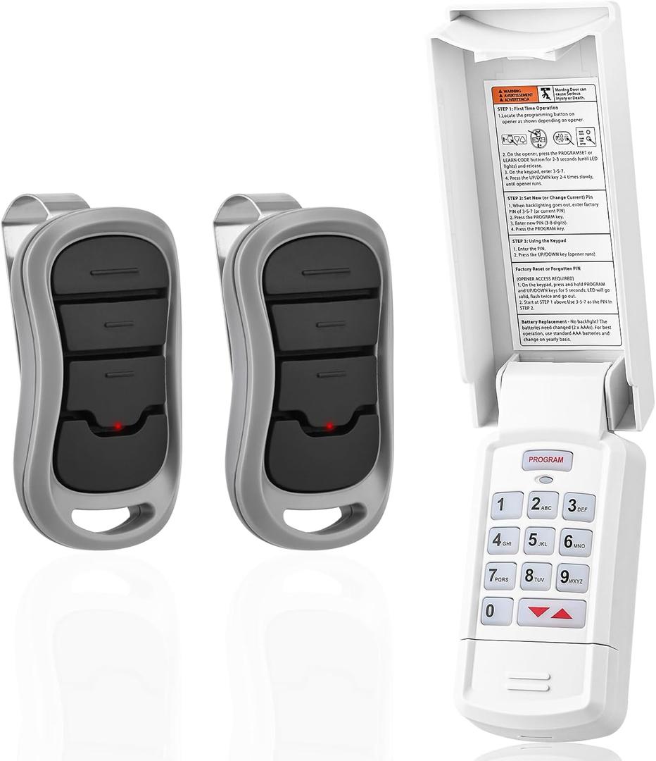 for Genie Garage Door Opener Keypad and Remote,Compatible with All Genie/Overhead Garage Door Openers, for Model GK-R 37332R OKP-BX GK-BX
