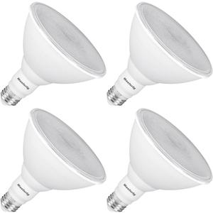 Maelsrlg PAR38 LED Flood Light Bulbs Outdoor, 18W (120W Equivalent), Daylight 5000K, Dimmable Weatherproof LED Outdoor Flood Lights with E26 Base, 1800LM, 4 Pack