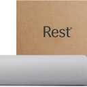 REST Evercool+ Flat Sheet Cali King/King Size, Breathable Luxury Bedding for Hot Sleeper and Night Sweats, Bed Sheet with Woven Ionic+ Self Cleaning Silver Yarn for Sensitive Skin, Light Gray
