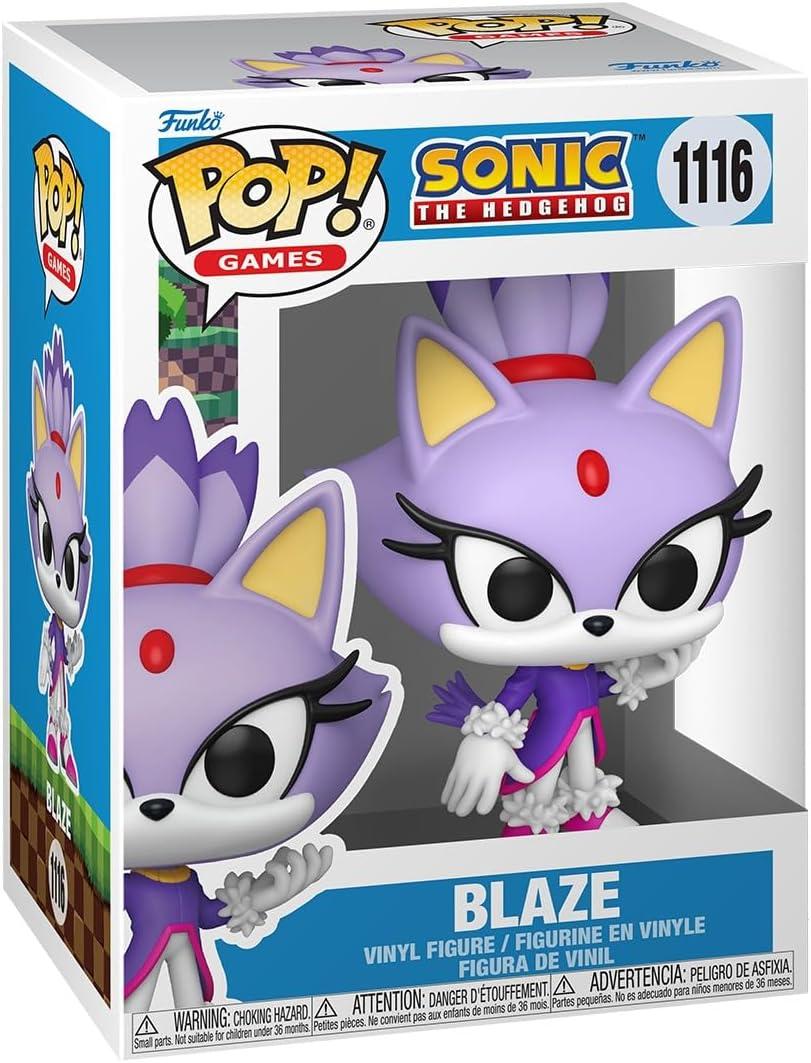Funko Pop! Games: Sonic The Hedgehog - Blaze - Blaze The Cat - Collectable Vinyl Figure - Gift Idea - Official Merchandise - Toys for Kids & Adults - Video Games Fans