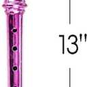 ArtCreativity 13 Inch Metallic Flutes - Set of 3 - Plastic Musical Instrument for Kids - Metallic Colors - Durable Music Toys for Toddlers, Boys, Girls - Fun Gift and Birthday Party Favor for Children