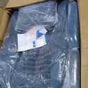 Efomao Big and Tall Office Chair with Footrest  High Back Computer Chair with Adjustable ArmrestsExecutive Office Chair with Wide Seat, Modern Desk Chair for Home Office, Gaming, or Study, Blue