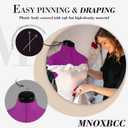 Dress Forms for Sewing, Purple Female Mannequin Adjustable Size 6-14, Pin able Model Body with 13 Dials & 360 Degree Hem Guide, Up to 75" Height Adjustable for Clothing Display