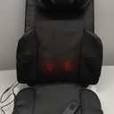 Shiatsu Neck and Back Massager with Heat, 4D Kneading Back Massager for Pain Relief Deep Tissue, Comfortable Back Massage for Chair, Massage Mat for Home Office, Gifts for Christmas Women Men Parents (Black)