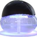 Water-Based Purifier Air Washer, Air Revitalizer & Freshener, Air Fresher with 7 LED Color Changing Light for Rooms (Black)