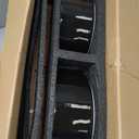 Ceramic 8.2inch Raised Double Dog Bowls Set with Acacia Wood Stand, Food & Water Bowls for Large Breed Dogs, Weighted Pet Dishes(60oz, Starry Sky) (7.6CUPS)