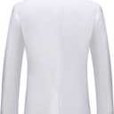 MOGU Blazer for Men, Slim Fit Suit Jacket, Casual Sport Coat with One Button, US Size 42 (42, White)