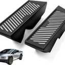 Door Storage Box Compatible with Tesla Cybertruck 2024+, Driver & Passenger Side Embedded Door Organizer, OEM Fit Interior Storage Tray, No-Drill Installation, Black (2PCS)