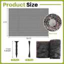 Koi Pond Netting Kit 7 x 10ft, Heavy-Duty Pe, Bird Deer Fence Netting, Durable Net Cover for Leaves, Protect Fish from Blue Heron Bird, Cats & Predators, Stakes & Ties Included