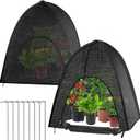 2 Pack Plant Shade Tent, Plant Shades for Outdoor Plants, UV Resisitant 80% Sunblock Shade for Plants Sun Protection, Plant Shade Cover for Flower Potted Plants (35x35x39Inch)