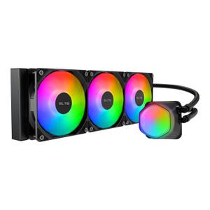 Cooler Master Elite Liquid 360 CPU AIO Cooler 360mm Radiator, 3X ARGB PWM Fans, Dual-Chamber Pump Design, Ultra-Quiet High-Performance Cooling, AMD AM5/AM4 & Intel LGA 1851/1700, Black