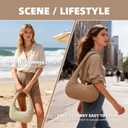 Straw Beach Bag for Women, Summer Tote Bag for Vacation, Hobo Shoulder Bag for Beach Wedding Travel