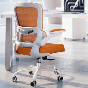 TRALT Office Chair - Ergonomic Desk Chair with Adjustable Lumbar Support, Mesh Computer Chair, Executive Chairs for Home Office Comfortable Lumbar Support (Orange)