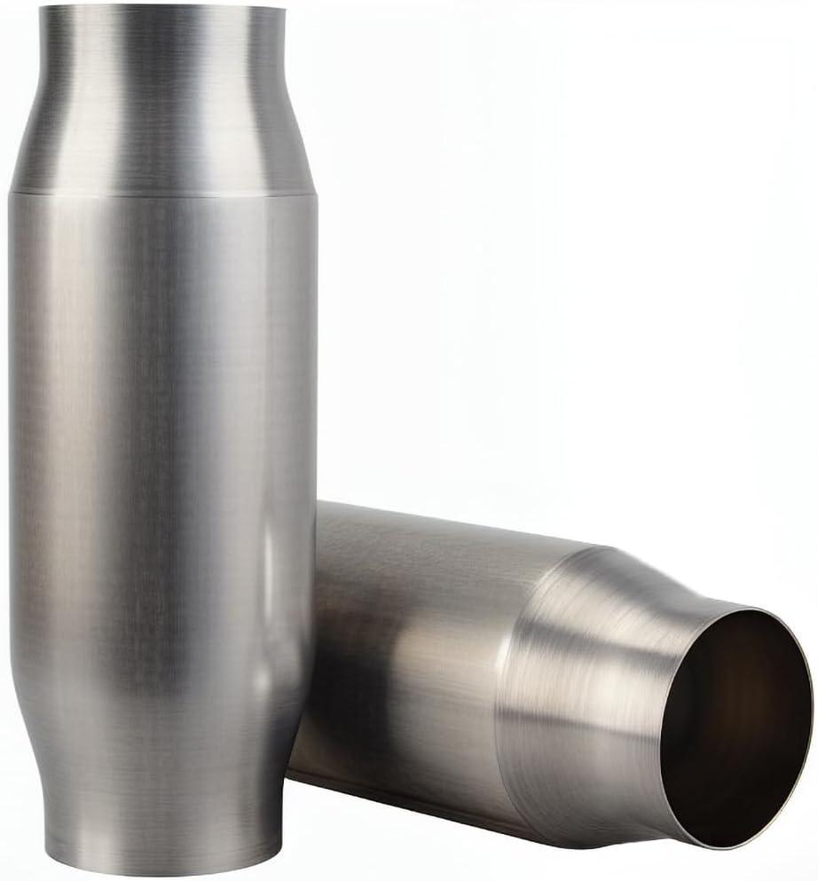 2" Inlet/Outlet High Flow Universal Catalytic Converter Direct-Fit (EPA Compliant) (No protective cover and O2 port)