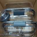 Rubbermaid Brilliance BPA-Free 3 Set Food Storage Containers with Lids, Removable Trays, Airtight, Leak-Proof, Ideal for Meal Prep, Lunch, and Leftovers (6-Piece)