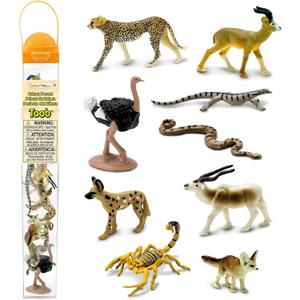 Safari Ltd. Sahara Desert Animals TOOB - 9 Mini Animal Figurines - Educational Toy Set for Boys, Girls and Kids Ages 3+