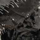 Pallene Faux Fur Plush Throw Pillow Covers 18x18 Set of 2, Luxury Soft Fluffy Cozy Decorative Pillow Covers for Sofa, Couch, Living Room, Black