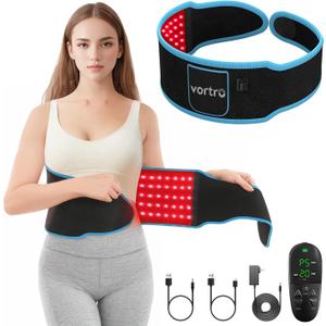 Red Light Therapy Belt, Infrared Red Light Therapy for Body, Waist and Back, Upgraded 150 LEDs 660nm & 850nm Infrared Light Therapy Device, Adjustable & Portable for Relief and Relaxation