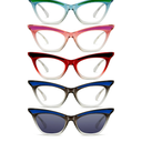 Pack Stylish Cat Eye Reading Glasses for Women - Cute Ladies Reader