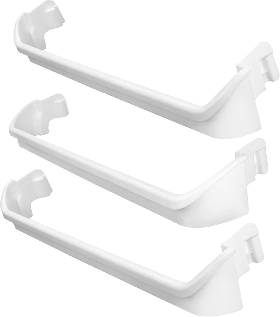 Upgraded 240534901 x2 & 240534701 x1 Refrigerator Door shelf retainer bar Compatible with frigidaire kenmore Rack Bar Rail, Replace PS734936 AP3214631 948952 AP3214630 PS734935 948954 AH734935
