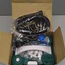 Balloon Pump 3-in-1 Electric Air Pump for All Balloons& Inflatables, Triple Inflating Ports for Latex 260q Foil Mylar Balloon Inflation, Quick-Fill Inflator Deflator for Pool Floats Air Beds (Green)