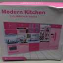 64 PCS Pink Kitchen Toys with Lights Sounds|Mini Kitchen House Furniture Sets for Kids Ages 4-8|Doll Playset Toys for Toddlers 3-5|Birthday Gifts for 3 4 5 6 7 8 Old Girls